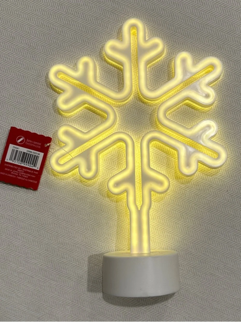 White Snowflake LED Table Decor by Ashland - Picture 3 of 5